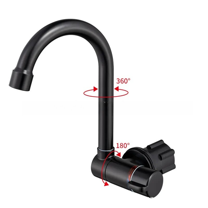 Basin Mixer Tap - Grifo Plegable Negro para RV, Grifo