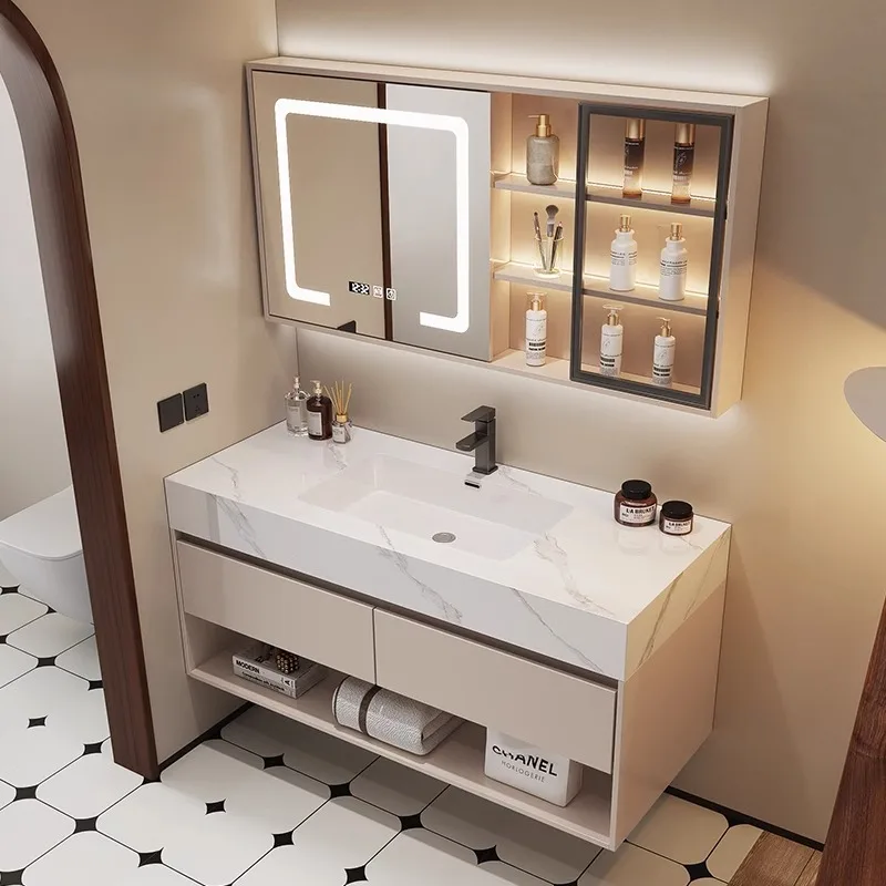 Home Bathroom Vanity Combo - Tocador de baño moderno, lavabo de