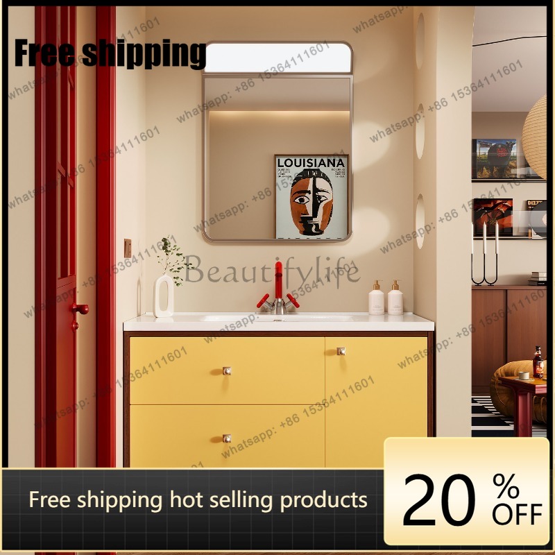 Home Bathroom Vanity Combo - LJY Mueble de Baño con Fregadero,