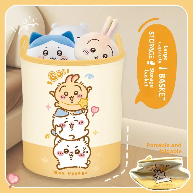 Home Edit Bathroom Storage - Cesta de Lavandería Plegable Chiikawa Anime,