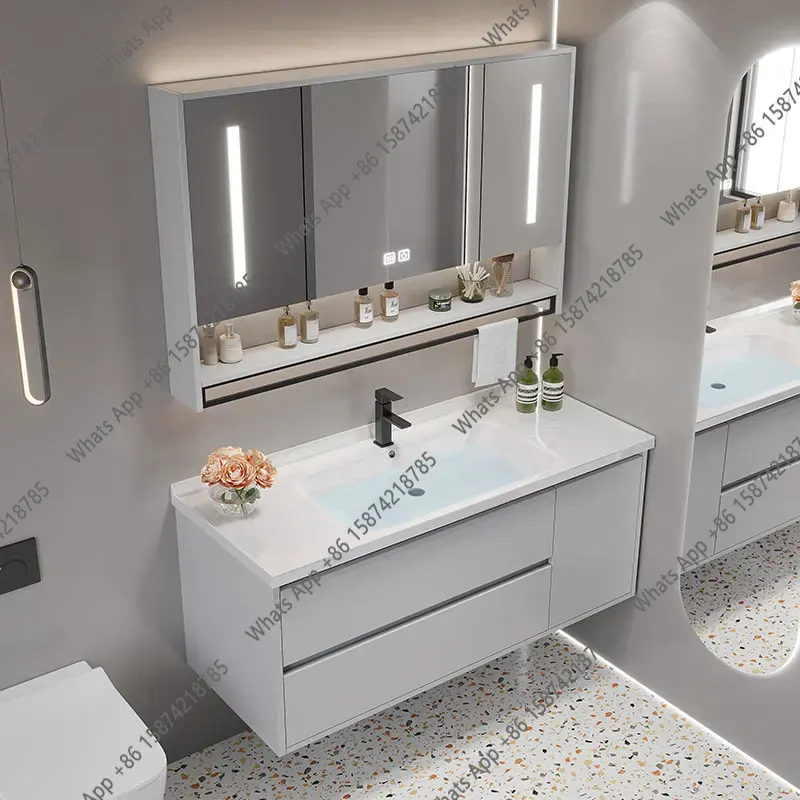 Home Bathroom Vanity Combo - Muebles de Baño Vintage con Separador,