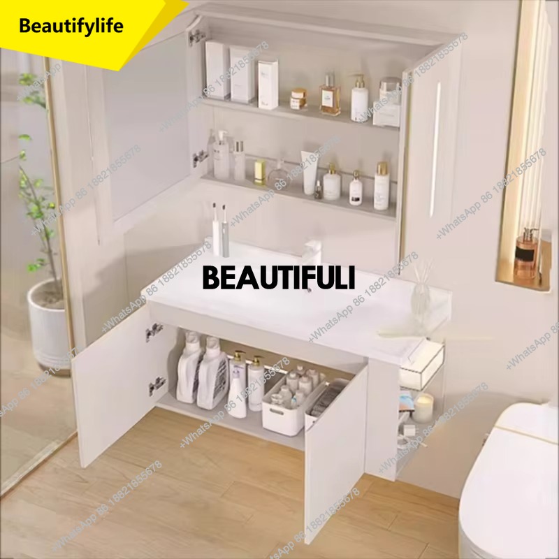Home Bathroom Vanity Combo - A17 Espejo para inodoro, armario De