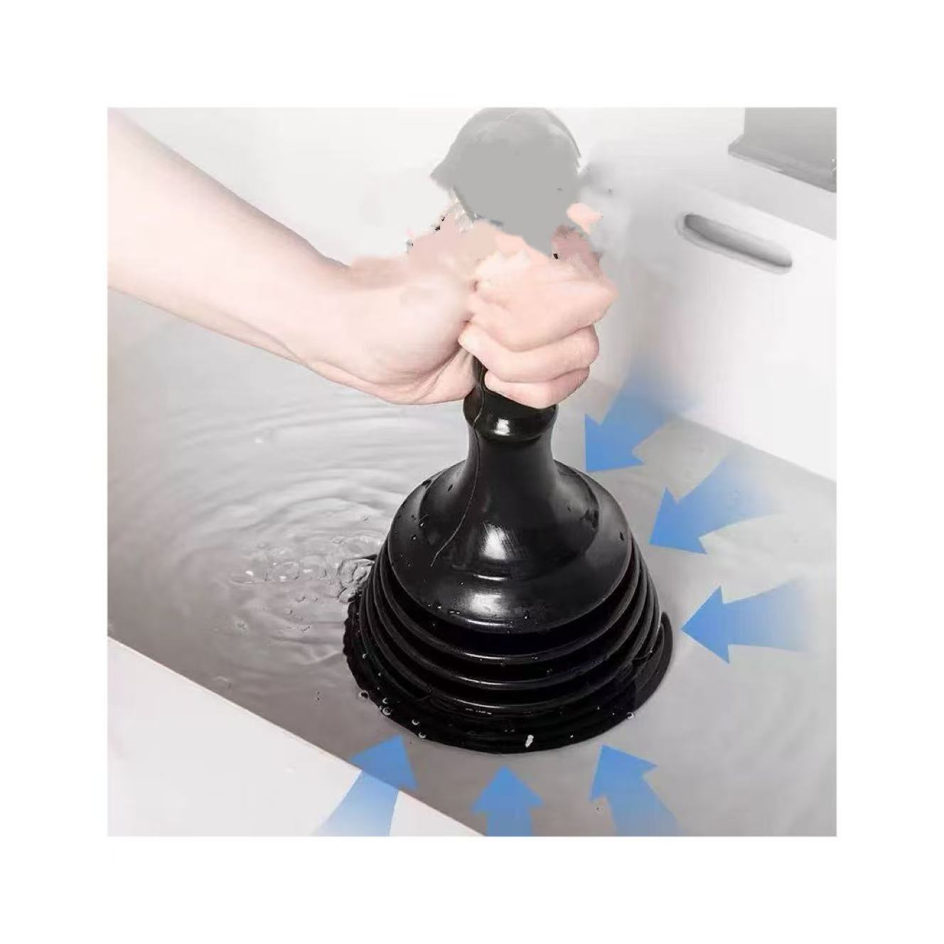 Plunger Toilet - Desatascador de Tuberías para Fregaderos y