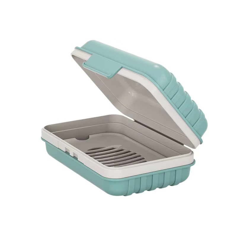 Jabonera de plástico con tapa  - Home Essentials Bathroom Storage reseña y precio