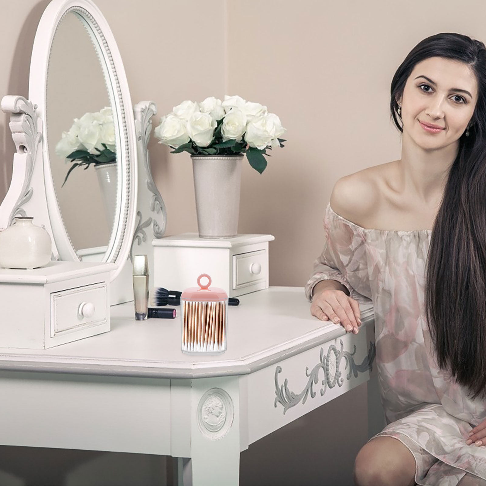 Caja de almacenamiento de almo - Home Essentials Bathroom Storage reseña y precio