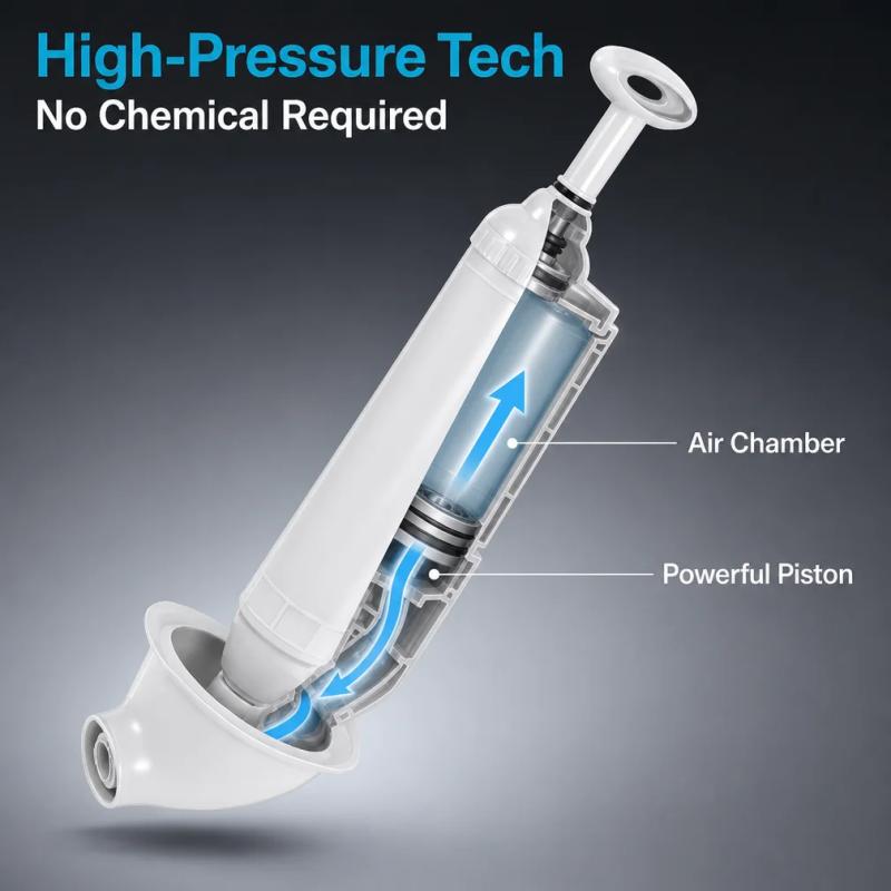 1 unidad: desatascador manual  - Plunger Toilet reseña y precio