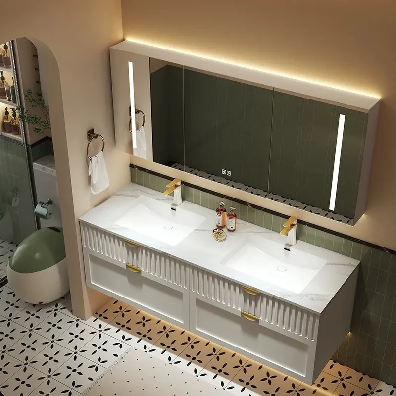 Mueble de Baño Estilo Crema co - Home Bathroom Vanity Combo reseña y precio