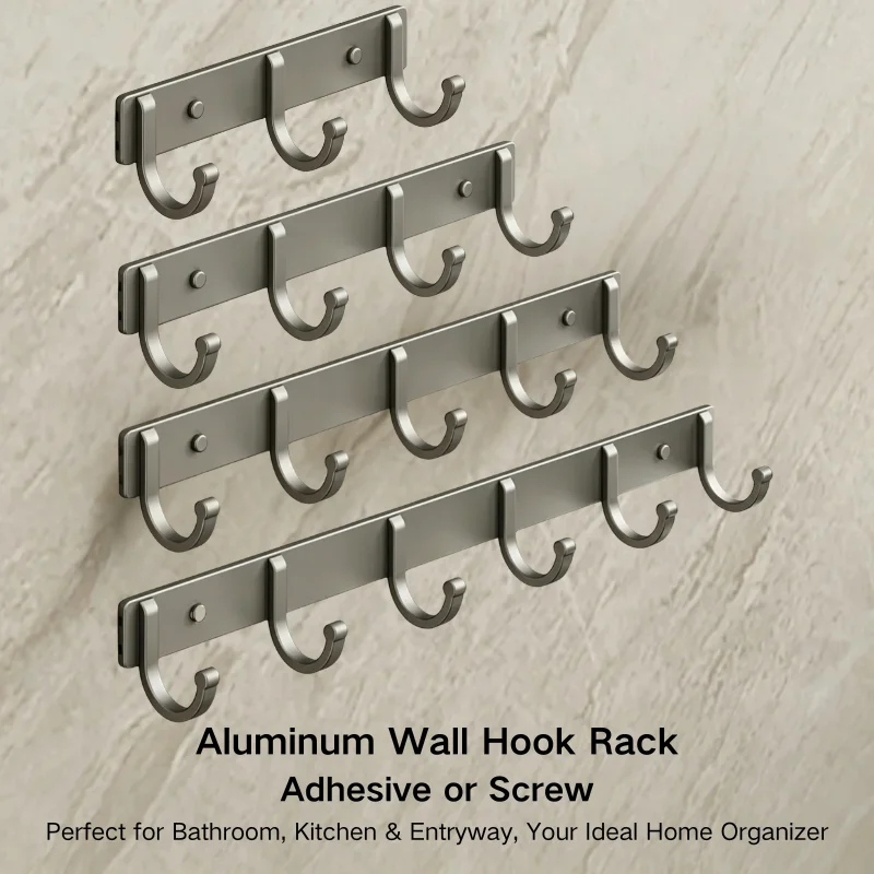 Estante de pared con ganchos d - Home Bathroom Organizer reseña y precio
