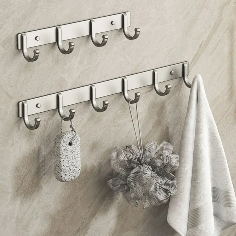 Estante de pared con ganchos d - Home Bathroom Organizer reseña y precio