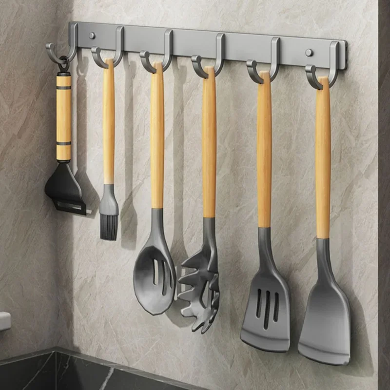 Estante de pared con ganchos d - Home Bathroom Organizer reseña y precio