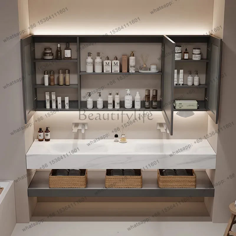 Mueble de almacenamiento de ba - Home Bathroom Vanity Combo reseña y precio