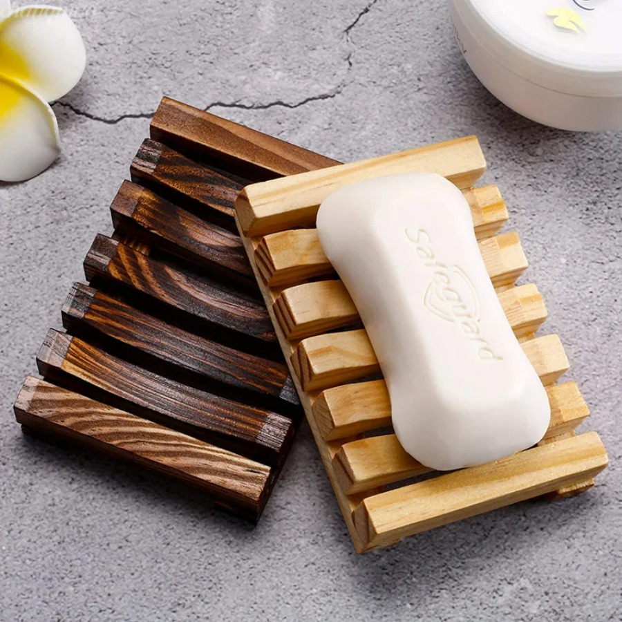 Jabonera de Bambú Natural, Rej - Home Essentials Bathroom Storage reseña y precio