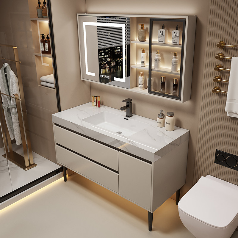 Mueble de Baño con Espejo, Arm - Home Bathroom Vanity Combo reseña y precio
