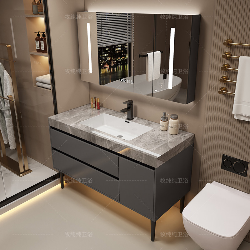 Mueble de Baño con Espejo, Arm - Home Bathroom Vanity Combo reseña y precio